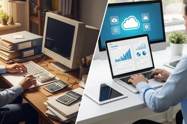 ما الفرق بين النظام المحاسبي التقليدي والنظام السحابي؟